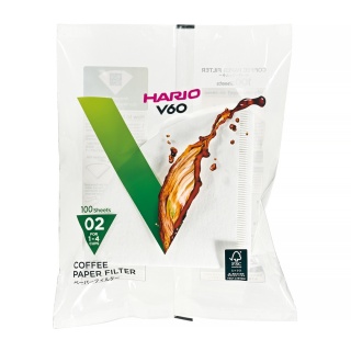 Filtry papierowe - Drip Hario V60-02 - 100 szt.