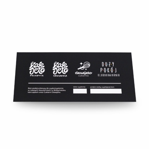 Voucher do kawiarni 100zł Voucher do kawiarni 100zł