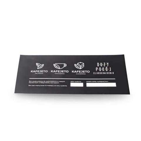 Voucher do kawiarni Voucher do kawiarni
