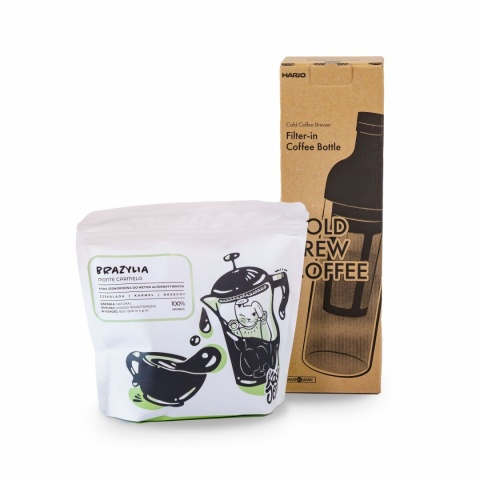 Zestaw: Butelka do Cold Brew + kawa Brazylia Monte Carmelo Zestaw: Butelka do Cold Brew + kawa Brazylia Monte Carmelo