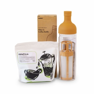 Zestaw: Kremowa butelka do Cold Brew + Brazylia Monte Carmelo