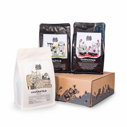 Zestaw degustacyjny - kawy ciemno palone
