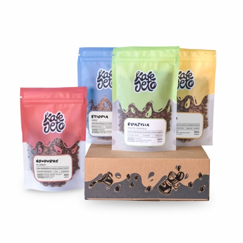 Zestaw degustacyjny kawy jasno palonej