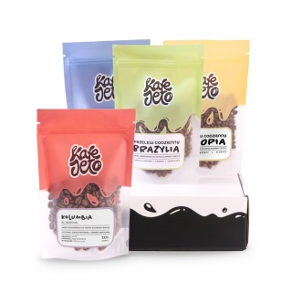 Zestaw degustacyjny kawy jasno palonej