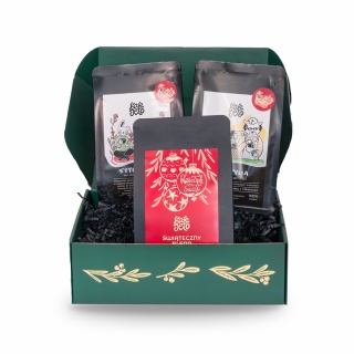 Zestaw prezentowy kaw ciemno palonych