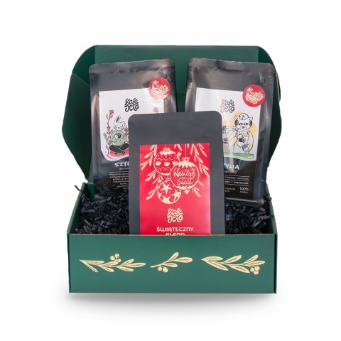 Zestaw prezentowy kaw ciemno palonych