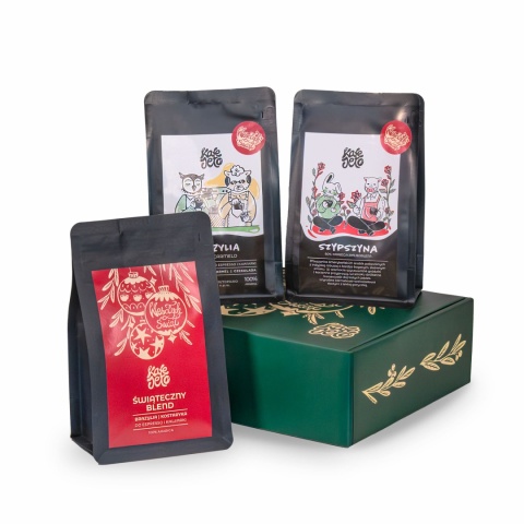 Zestaw prezentowy kaw ciemno palonych