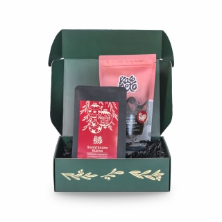 Zestaw prezentowy: kawa świąteczna + herbata