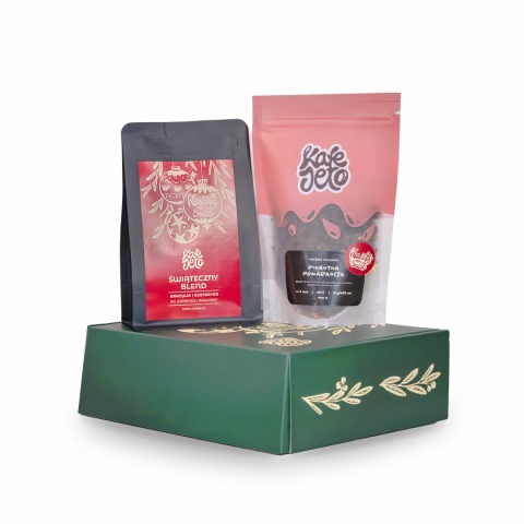 Zestaw prezentowy: kawa świąteczna + herbata